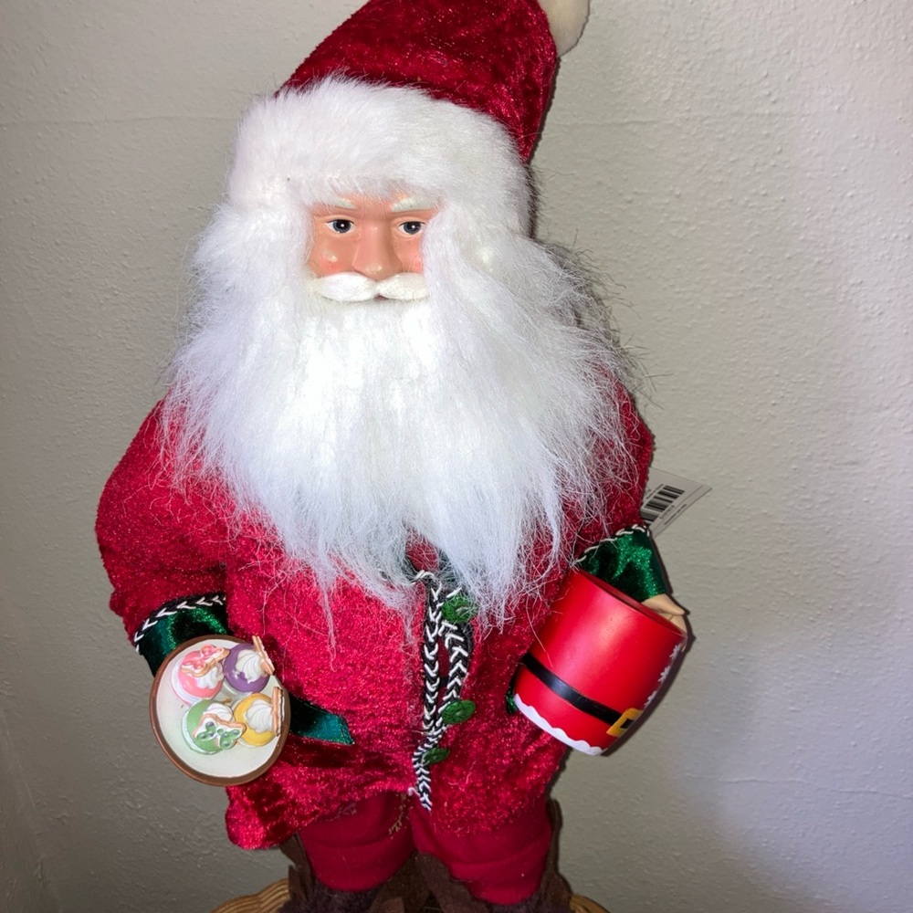 Festive Red Santa Claus Figurine